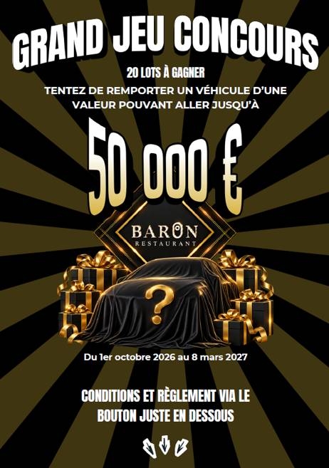 Évènements - Baron - restaurant VILLEMOISSON-SUR-ORGE - manger a VILLEMOISSON-SUR-ORGE